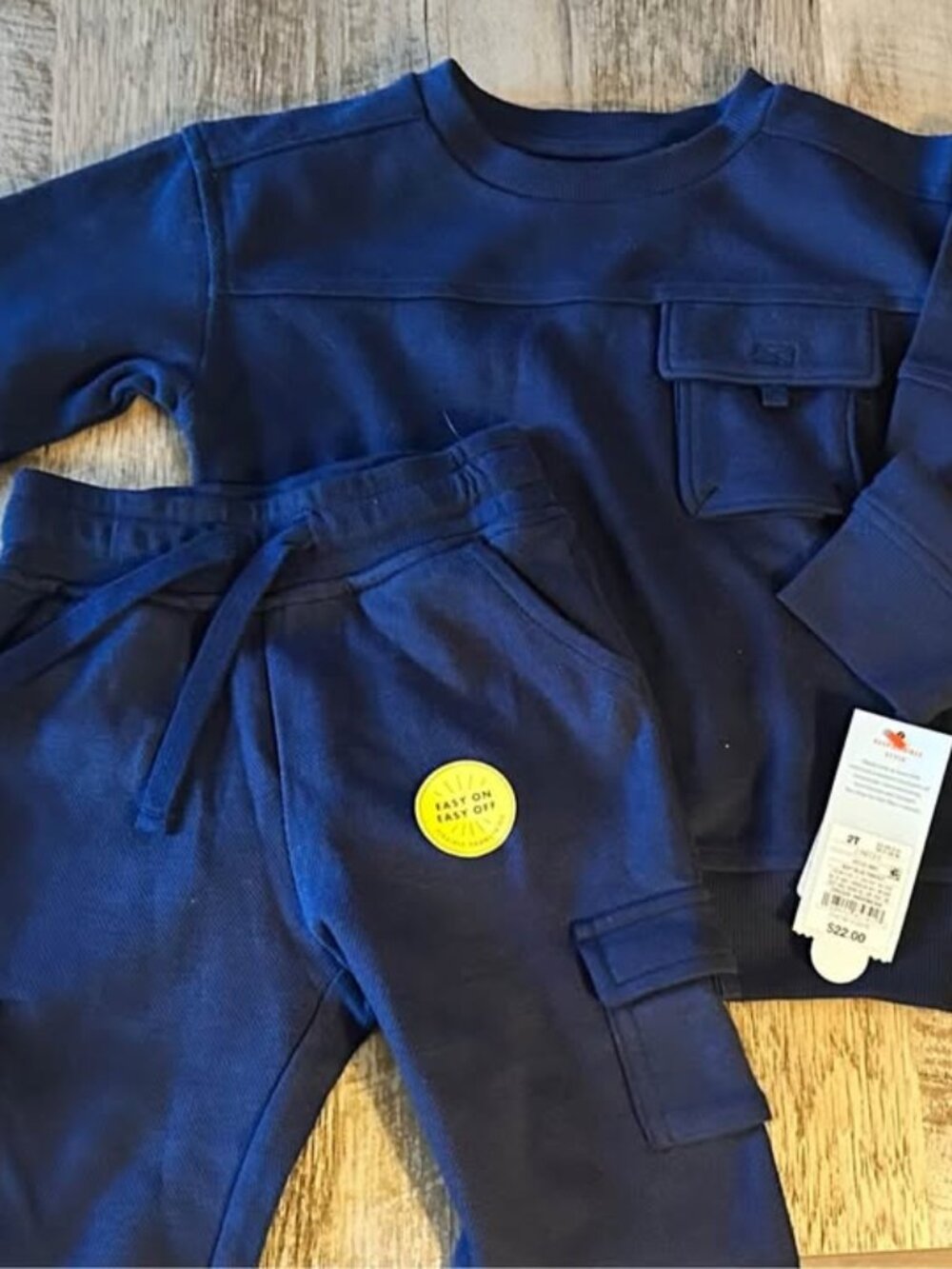 Cat & Jack Toddler 2T Navy Blue Sweatshirt and Jogger Set